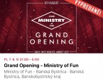 Predam 2x vip na akciu Grand opening Ministry