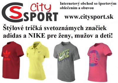 Tričká pre ženy, mužov a deti v eshope CitySport