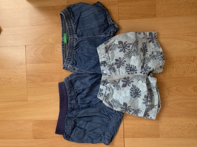 Dievčenské rifľové krátke nohavice č.62