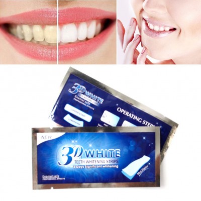 Bieliace pásiky na zuby 3D white