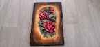 Predám drevený obraz s ružami