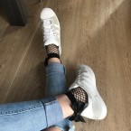 Silonkové ponožky s mašľou