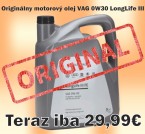 VAG motorový olej 0W30 LongLife III, 504.00/507.00