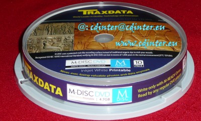 M-Disc Blu-ray BD-R 25 GB, DVD-R 4.7GB Neobmedzená