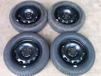 Zimné pneumatiky 165/70 R14 plechové disky 5x100 R