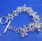 Náramok postriebrený