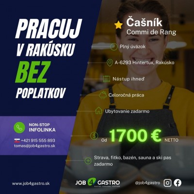 CELOROČKA: Čašník Commi de Rang