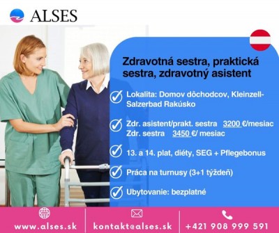 Zdravotná a praktická sestra, asistent, Rakúsko