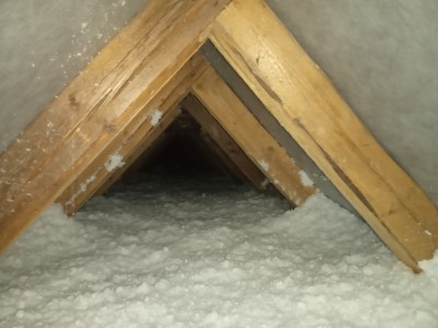 Fúkana izolácia, izolácia stropov, striech