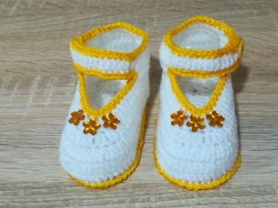 Háčkované papučky 90