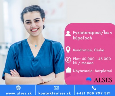 Fyzioterapeut s ubytovaním, kúpele Kundratice ČR