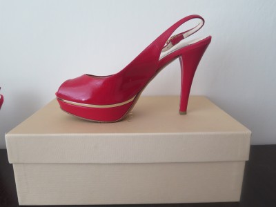 Červené lodičky Albano