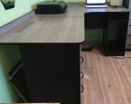 PC stôl - čierno-šedý