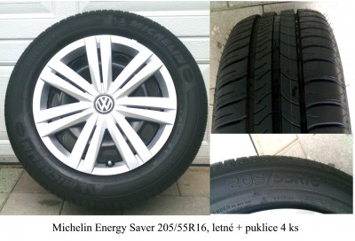 Predám nové pd + pneu Michelin 205/55/R 16