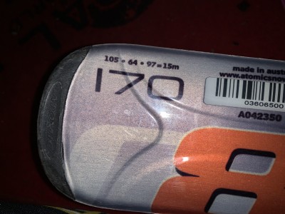 Lyže 170 s príslušenstvom