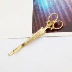 Nožničky - spona do vlasov zlatá