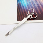Nožničky - spona do vlasov strieborná
