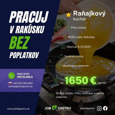 ZIMNÁ SEZÓNA: Raňajkový kuchár