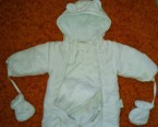 BIELA KOMBINÉZA veľ.6 mesiacov