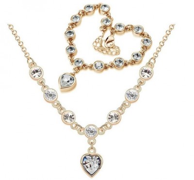 Sada bižutérie v zlatej farbe na ples či stužkovú