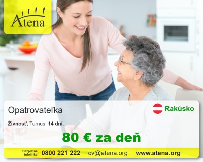 Opatrovatelka, opatrovatel, zdravotna asistentka