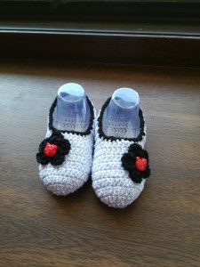 Háčkované papučky 22