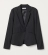 Nové dámske čierne sako H&M, veľkosť 34 - XS