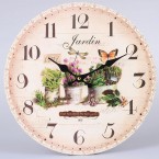 Drevené nástenné hodiny