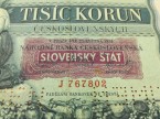 1934, 1000 koruna, pretlač Slovenský štát