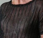 Sieťové tričko s kovovým leskom Morgan veľ.S