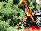 Deleks prekopávač dier pre traktor s hydraulický