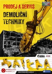Demoliční technika,bourací hydraulická kladiva OSA