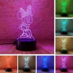 3D LED nočná lampa - rôzne motívy