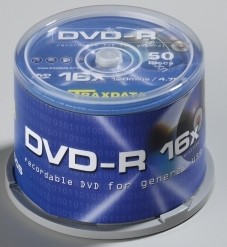 Traxdata DVD-R 4.7 GB 16x EU 50 Cake 0,19 €/ks