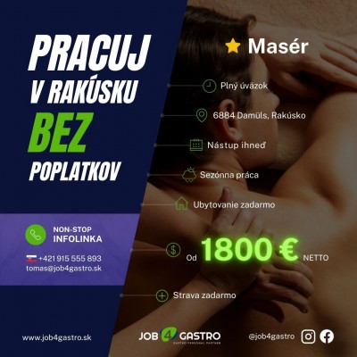 ZIMNÁ SEZÓNA: Masér