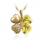 Štvorlístok s kryštálikmi Swarovski