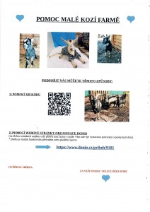 Pomôžme, prosím, malej kozej farme