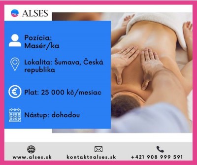 Masér s ubytovaním, Praha