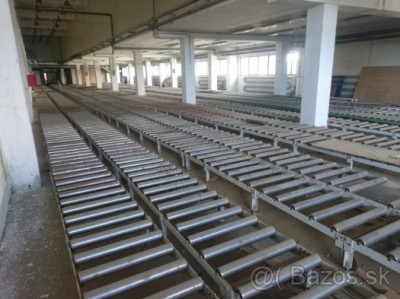 Valčekové dopravníky dráha