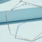 Geometrické strieborné náušnice