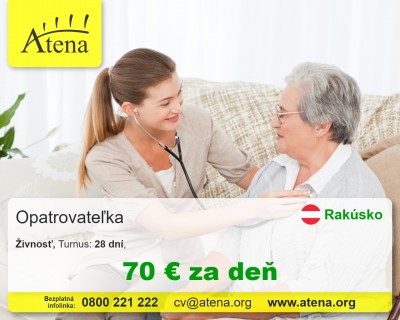 Opatrovatelka, opatrovatel, zdravotna asistentka