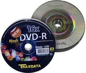 TRAXDATA DVD-R 4.7 GB 16x SP10 Magic Silver