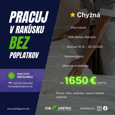 ZIMNÁ SEZÓNA: Chyžná