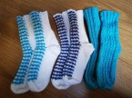 Štrikované dámske ponožky veľ 37-38