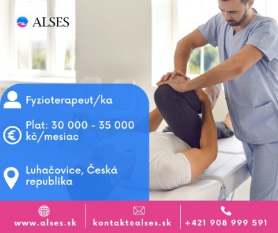 Fyzioterapeut,práca s ubytovaním,kúpele Luhačovice