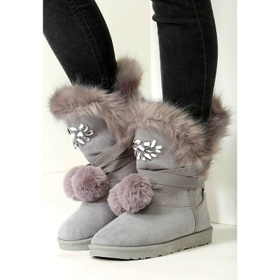 Dámske sivé snehule