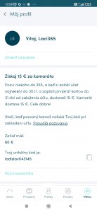 Ponúkam kupón s bonusom 15€