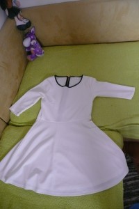 Biele vintage šaty