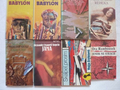 Romány v retro viazaní - 7ks