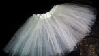 Nadýchaná biela TUTU suknička s trblietkami